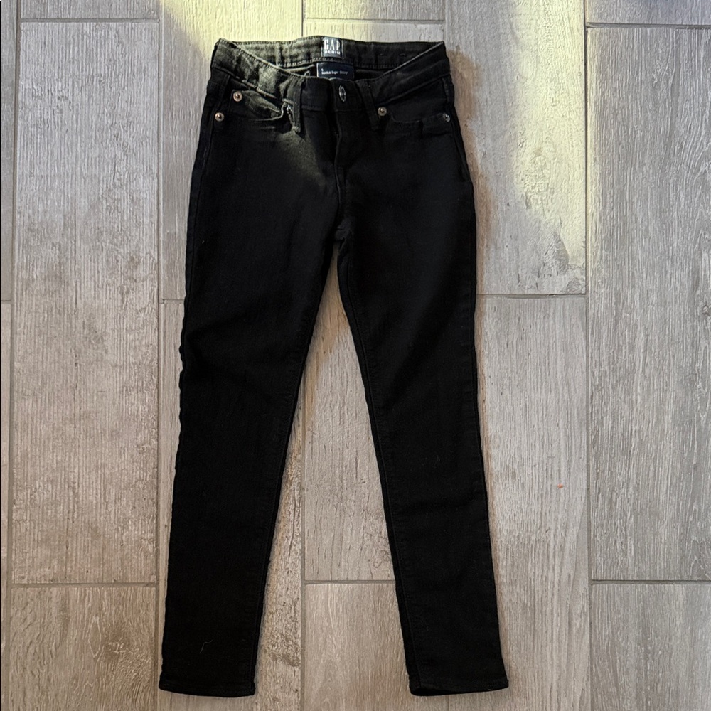 Girls GAP Black Skinny Jeans, Size 6